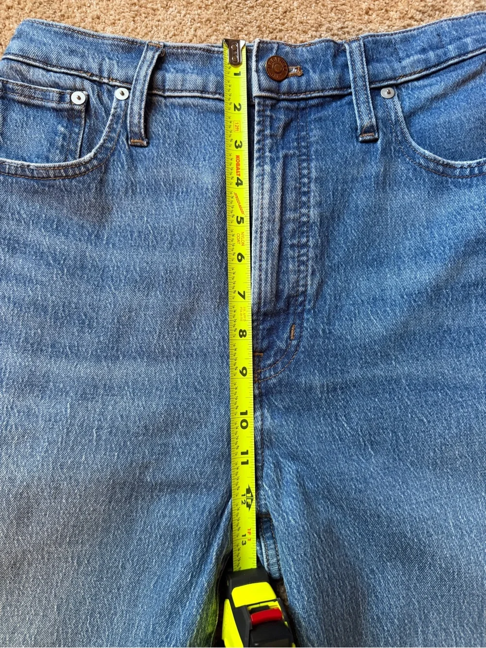 Madewell Perfect Vintage Wide Leg Crop Jeans 30T Tall Cresslow Wash